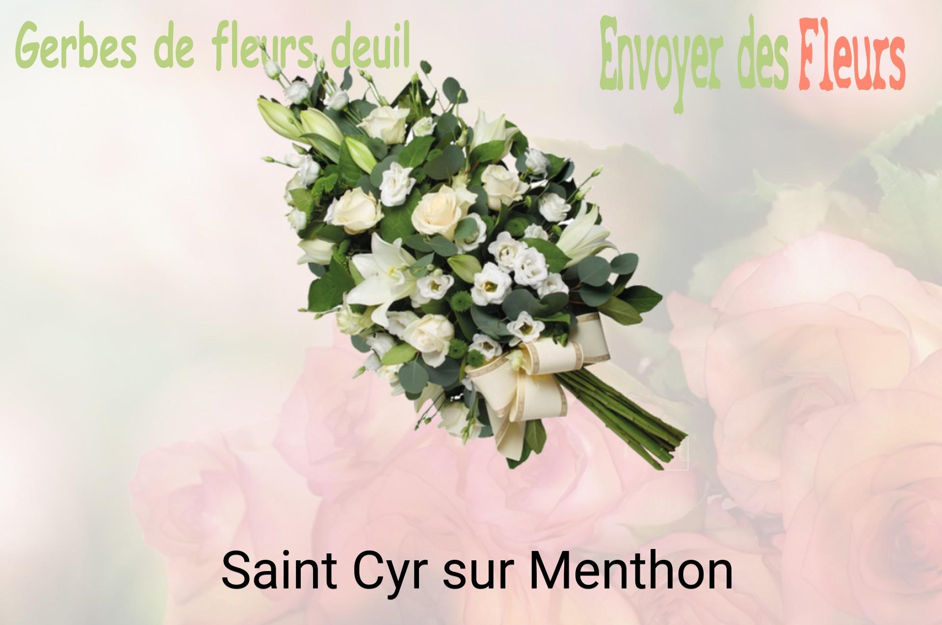 Gerbe de fleurs de deuil livrée à Saint-Cyr-sur-Menthon